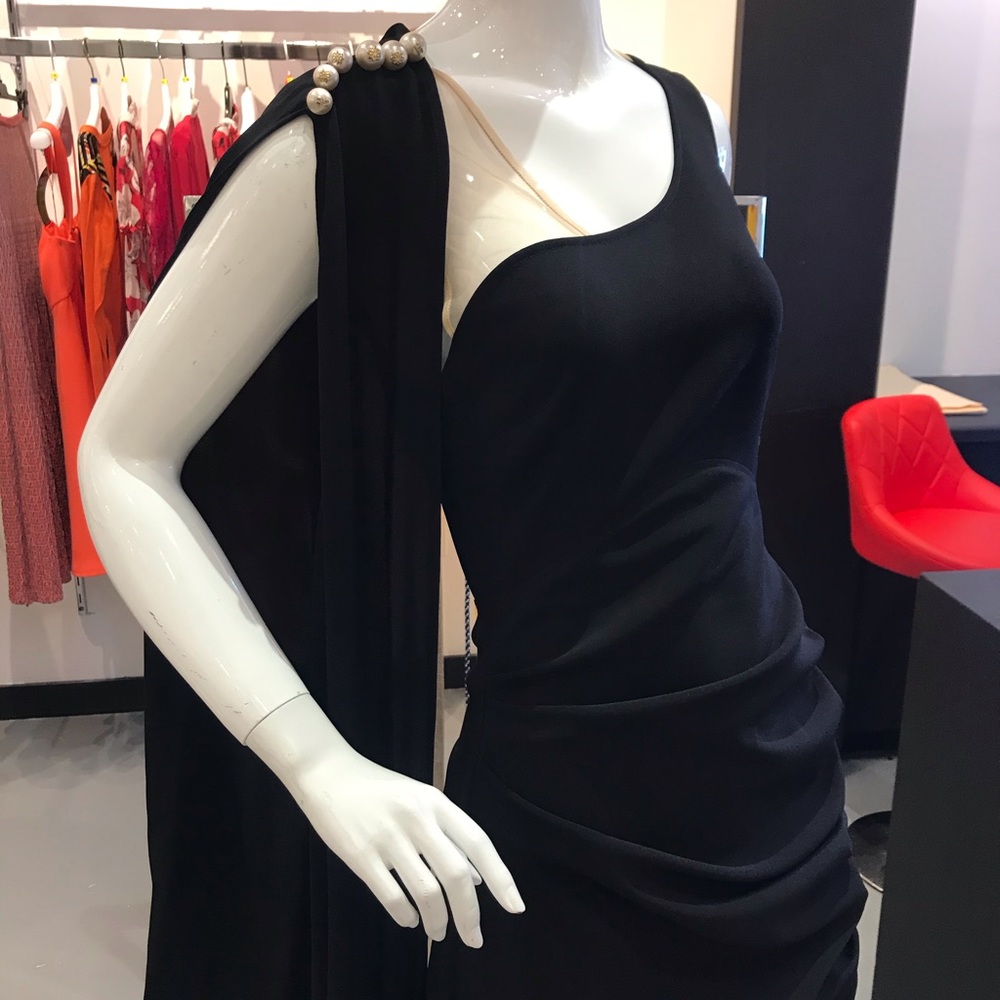 Elisabetta Franchi Black Long Dress